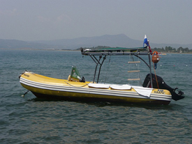 Active Blue Boat